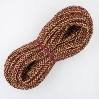 Maroon Covered Cord with Gold Diamond Mesh sample, design MT-6E1737C2, view 2