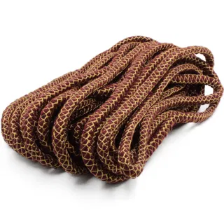 Maroon Covered Cord with Gold Diamond Mesh sample, design MT-6E1737C2, view 7