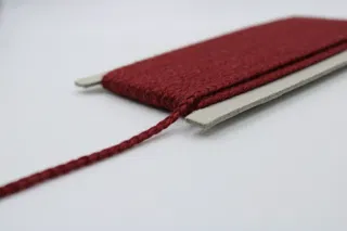 Maroon Narrow Choti Braid, 4 mm sample, design MT-268D0644, view 2