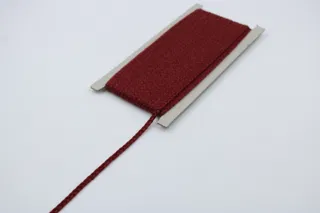 Maroon Narrow Choti Braid, 4 mm sample, design MT-268D0644, view 3
