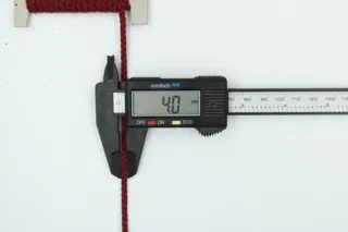 Maroon Narrow Choti Braid, 4 mm sample, design MT-268D0644, view 4