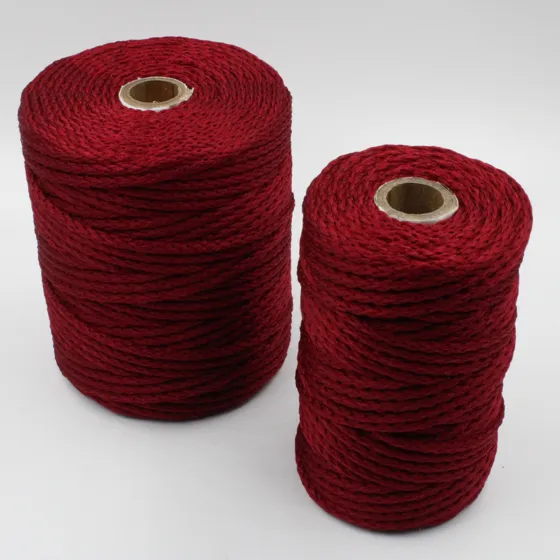 Deep Wine Maroon Knitted Cord