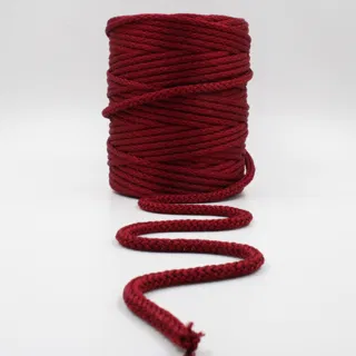 Deep Wine Maroon Knitted Cord sample, design MT-0E64AEE1, view 4
