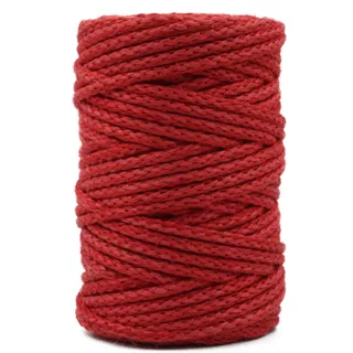 Bright Red Knitted Cord sample, design MT-AFEF7B08, view 5