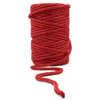 Bright Red Knitted Cord sample, design MT-AFEF7B08, view 6