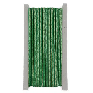 Green and Gold Metallic Braided Cord sample, design MT-01736F4F, view 5