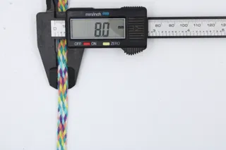 Turquoise and Purple Multicolour Braided Drawstring Cord sample, design MT-E38DC627, view 5