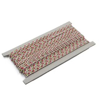 Multicolour Braided Cord, White Ground sample, design MT-99122040, view 6
