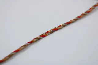 Red, Orange, Brown and Grey Flat Choti Braid sample, design MT-AC4F0072, view 2