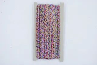 Pink, Purple, Blue, Green and Yellow Variegated Choti Braid sample, design MT-D20219DD, view 3