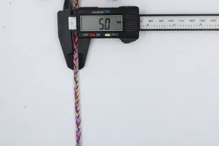 Pink, Purple, Blue, Green and Yellow Variegated Choti Braid sample, design MT-D20219DD, view 6