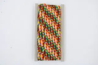 Green, Red and Brown Multicolour Braided Drawstring Cord sample, design MT-02036363, view 2
