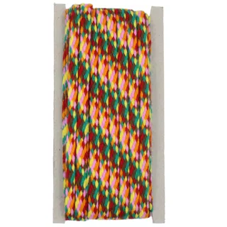 Green, Red and Brown Multicolour Braided Drawstring Cord sample, design MT-02036363, view 7
