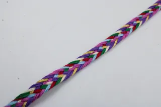 Multicolour Chevron Flat Braided Trim sample, design MT-4AFDB0D4, view 5