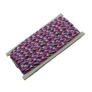 Multicolour Chevron Flat Braided Trim sample, design MT-4AFDB0D4, view 7