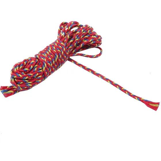 Red, Blue and Yellow Rounded Choti Braid