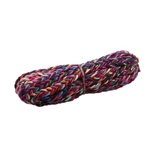 Magenta, Purple and Teal Multicolour Chunky Choti Braid sample, design MT-3612F522, view 13