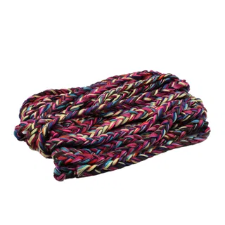 Magenta, Purple and Teal Multicolour Chunky Choti Braid sample, design MT-3612F522, view 14