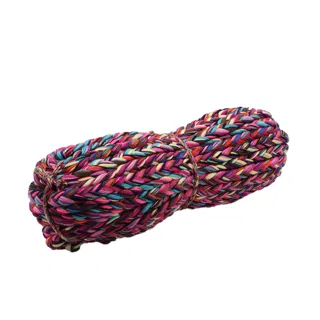 Magenta, Purple and Teal Multicolour Chunky Choti Braid sample, design MT-3612F522, view 18