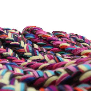 Magenta, Purple and Teal Multicolour Chunky Choti Braid sample, design MT-3612F522, view 20