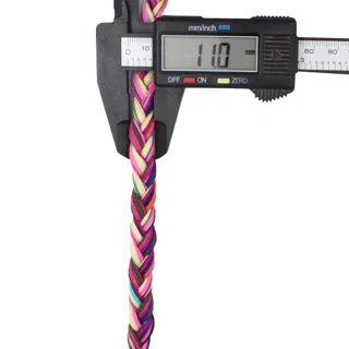Magenta, Purple and Teal Multicolour Chunky Choti Braid sample, design MT-3612F522, view 22