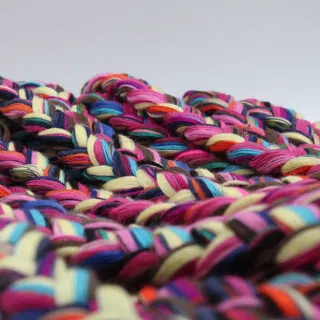 Magenta, Purple and Teal Multicolour Chunky Choti Braid sample, design MT-3612F522, view 4