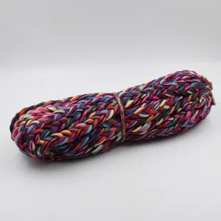 Magenta, Purple and Teal Multicolour Chunky Choti Braid sample, design MT-3612F522, view 8