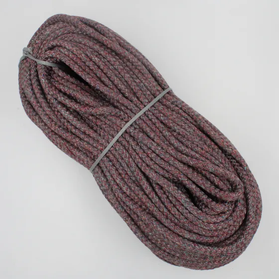 Burgundy and Grey Marl Decorative Braided Cord