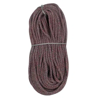 Burgundy and Grey Marl Decorative Braided Cord sample, design MT-31E9F59B, view 4