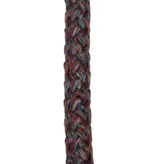 Burgundy and Grey Marl Decorative Braided Cord sample, design MT-31E9F59B, view 6