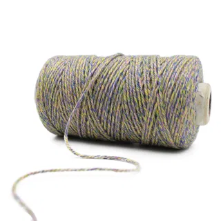Multicolour Marl Twisted Macrame Thread, 2 mm sample, design MT-762C5ED5, view 6