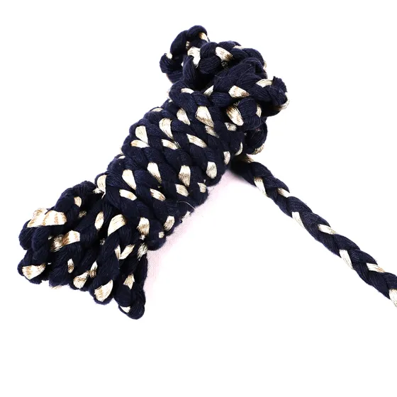 Navy and Off-White Chunky Choti Braid