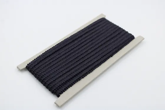 Dark Navy Blue Textured Braided Trim