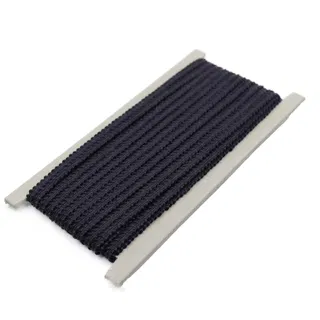 Dark Navy Blue Textured Braided Trim sample, design MT-E3BCC9D8, view 6