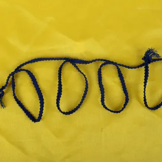 Navy Blue Braided Trim with Scalloped Edges sample, design MT-EE7DEACD, view 4