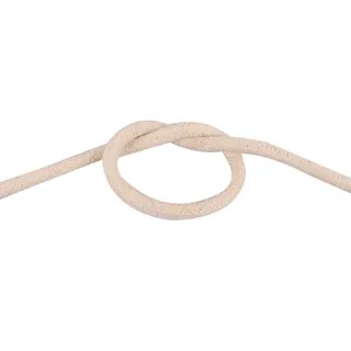 Off-White Braided Cord, Single Strand Open Loop sample, design MT-070DA00D, view 2