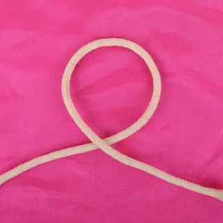 Off-White Braided Cord, Single Strand Open Loop sample, design MT-070DA00D, view 4