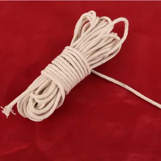 Off-White Round Braided Cord, Hank and Loops sample, design MT-EED82346, view 8