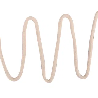 Off-White Braided Cord, Flat Coil with Arcing Tail sample, design MT-5B3C9450, view 2