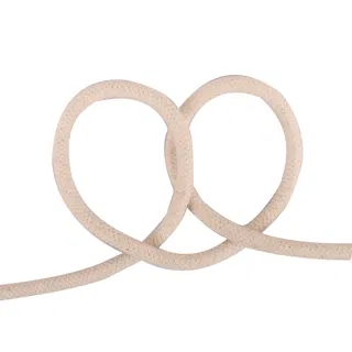 Off-White Braided Cord, Tight Flat Spiral Coil sample, design MT-79066295, view 2