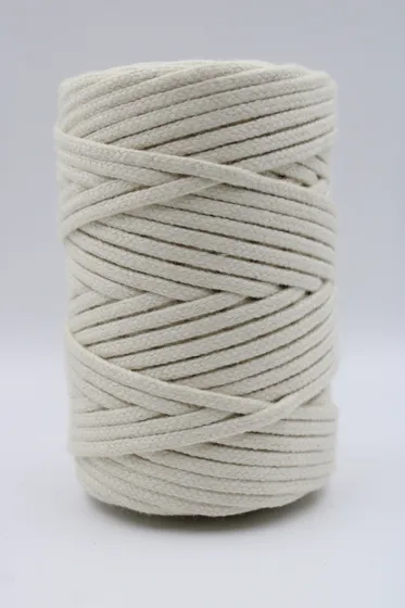 Off-White Round Braided Cord on Spool