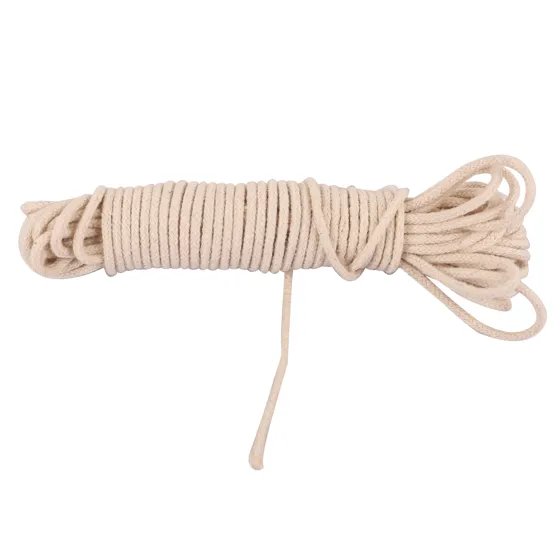 Off-White Round Braided Cord, Hank and Loops