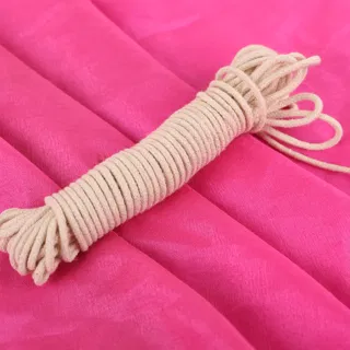 Off-White Round Braided Cord, Hank and Loops sample, design MT-EED82346, view 2