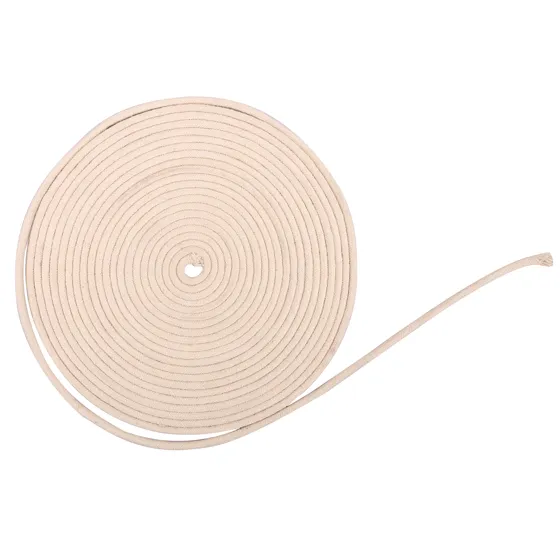 Off-White Braided Cord, Wide Flat Coil and Hank