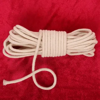 Off-White Braided Cord, Wide Flat Coil and Hank sample, design MT-FE8ACA0E, view 4
