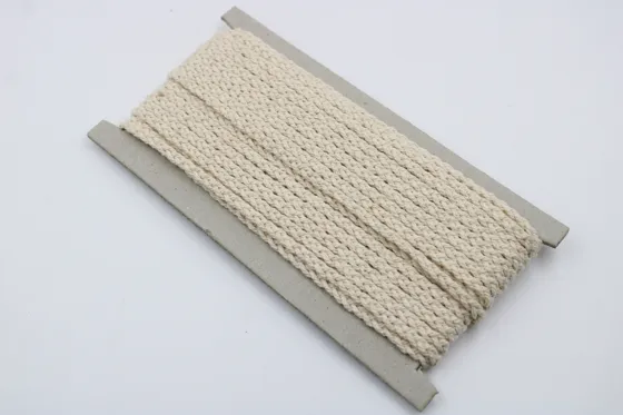 Off-White Textured Choti Braid, 4 mm