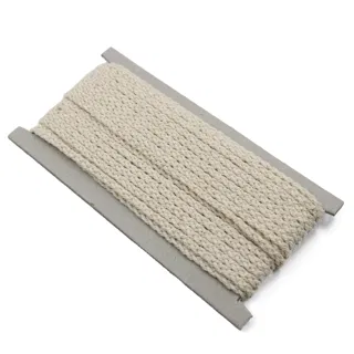 Off-White Textured Choti Braid, 4 mm sample, design MT-C94CFB3E, view 6