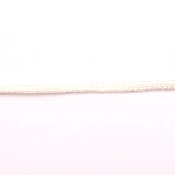 White Fine Braided Cord, Single Strand