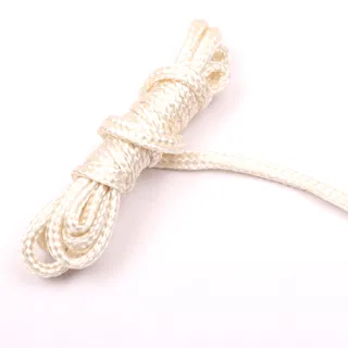 White Fine Braided Cord, Single Strand sample, design MT-4B84613B, view 2