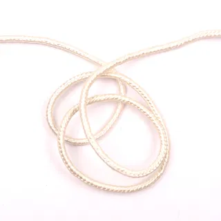 Cream Fine Braided Cord, Hank with Diagonal Tail sample, design MT-57CB2FF4, view 3